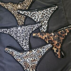 Leopard Print Girls' Bikini Bottoms - Pack of Animal Print Styles